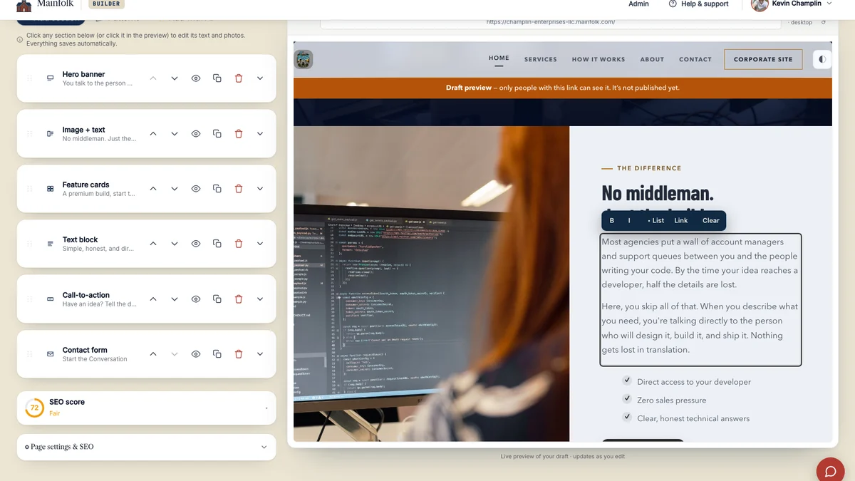 Now You Can Edit Your Website Right Where You See It