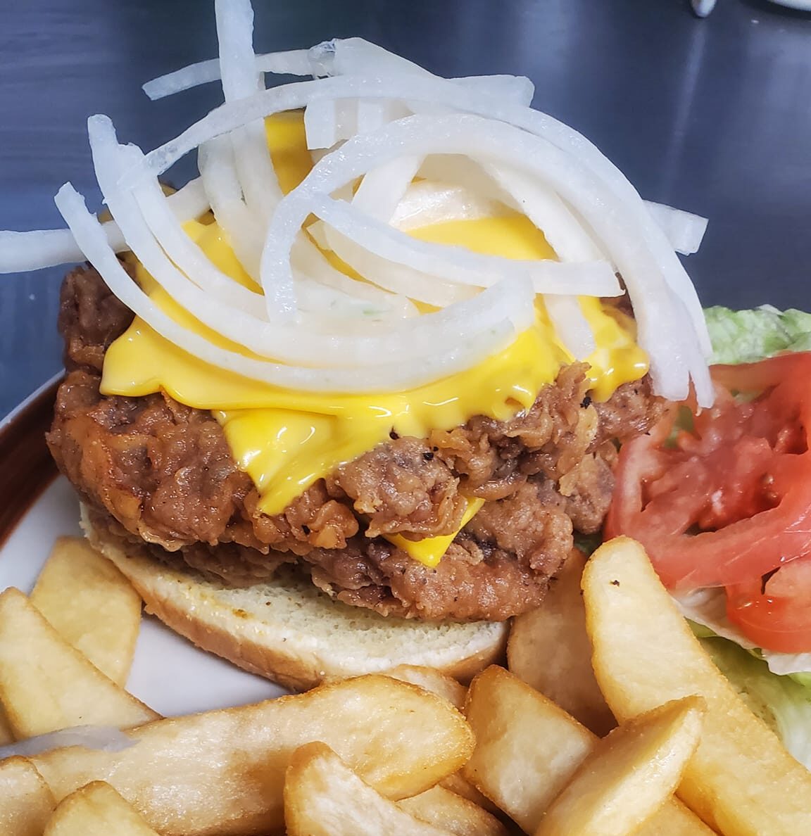 The deep fried cheeseburger at 9th Street Pub in La Salle, IL